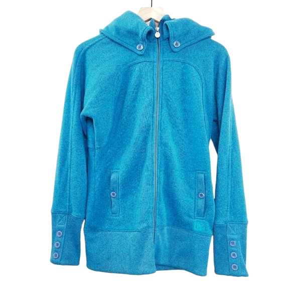 Burton Minx Fleece Hooded Zip Up Jacket - Picture 1 of 6